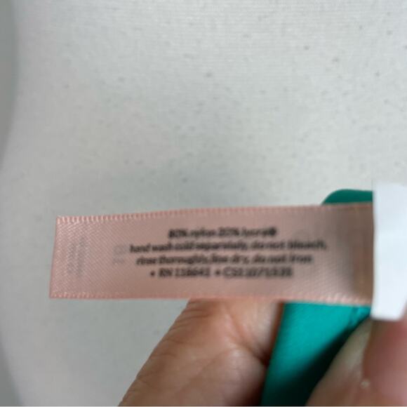 Cacique Sophie Teal Green Purple One Shoulder Swimsuit 18 - Picture 9 of 11